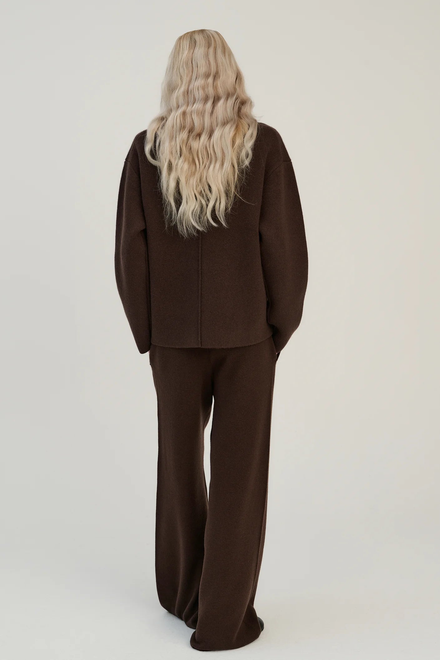Rhea - Pants ~ Dark Brown ~ Wool & Cashmere