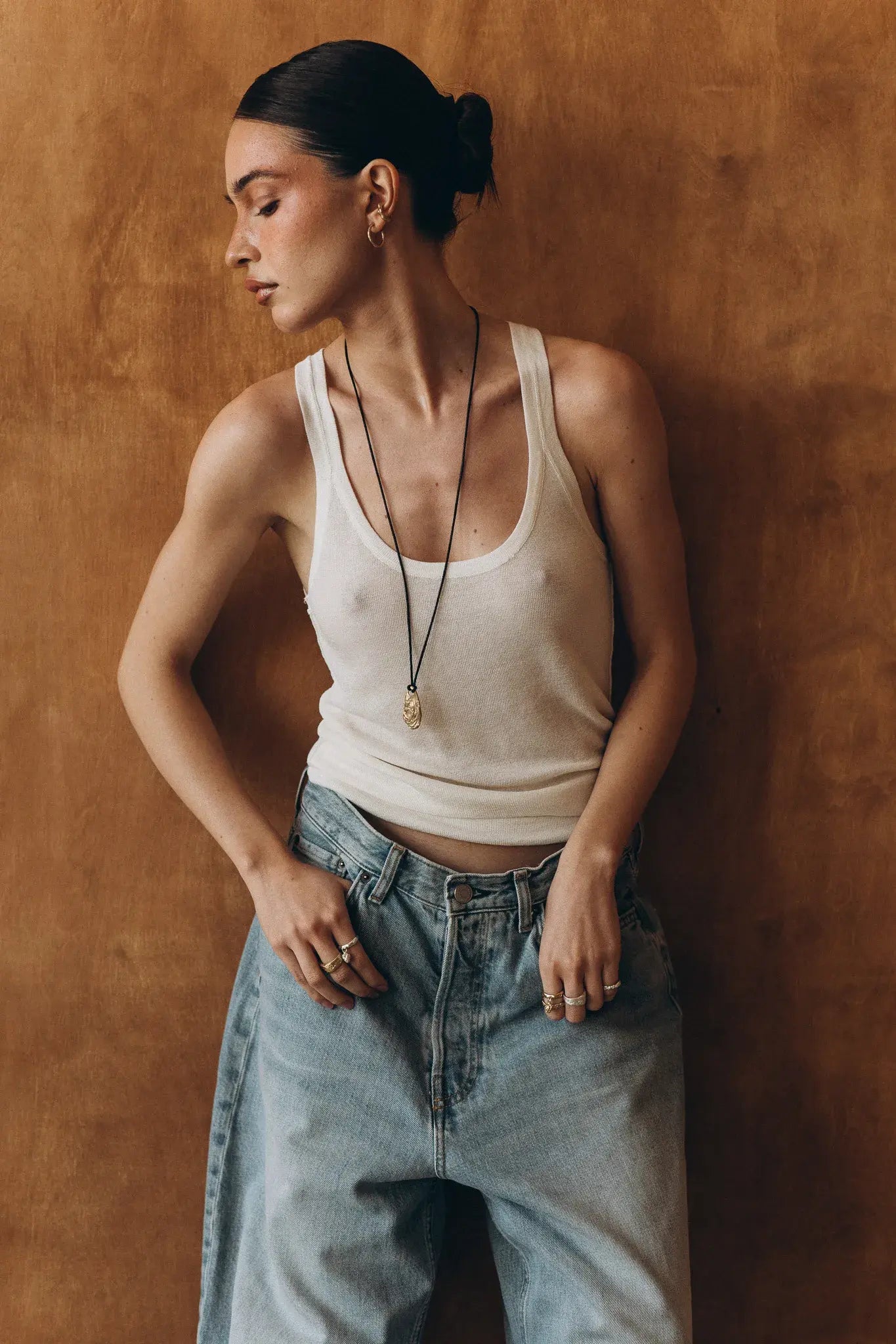 OPLOTKA CLAM CORD GOLD Necklace