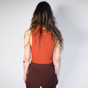 Wemove Ribbed Crop Top with Cutouts