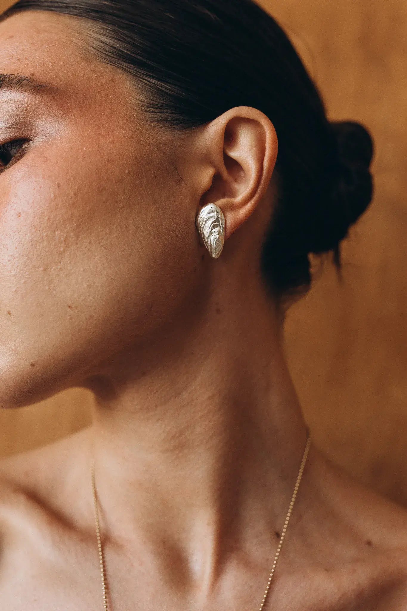 OPLOTKA MIDI CLAM SILVER Earrings