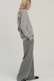 Rhea - Pants ~ Mid Grey ~ Wool & Cashmere