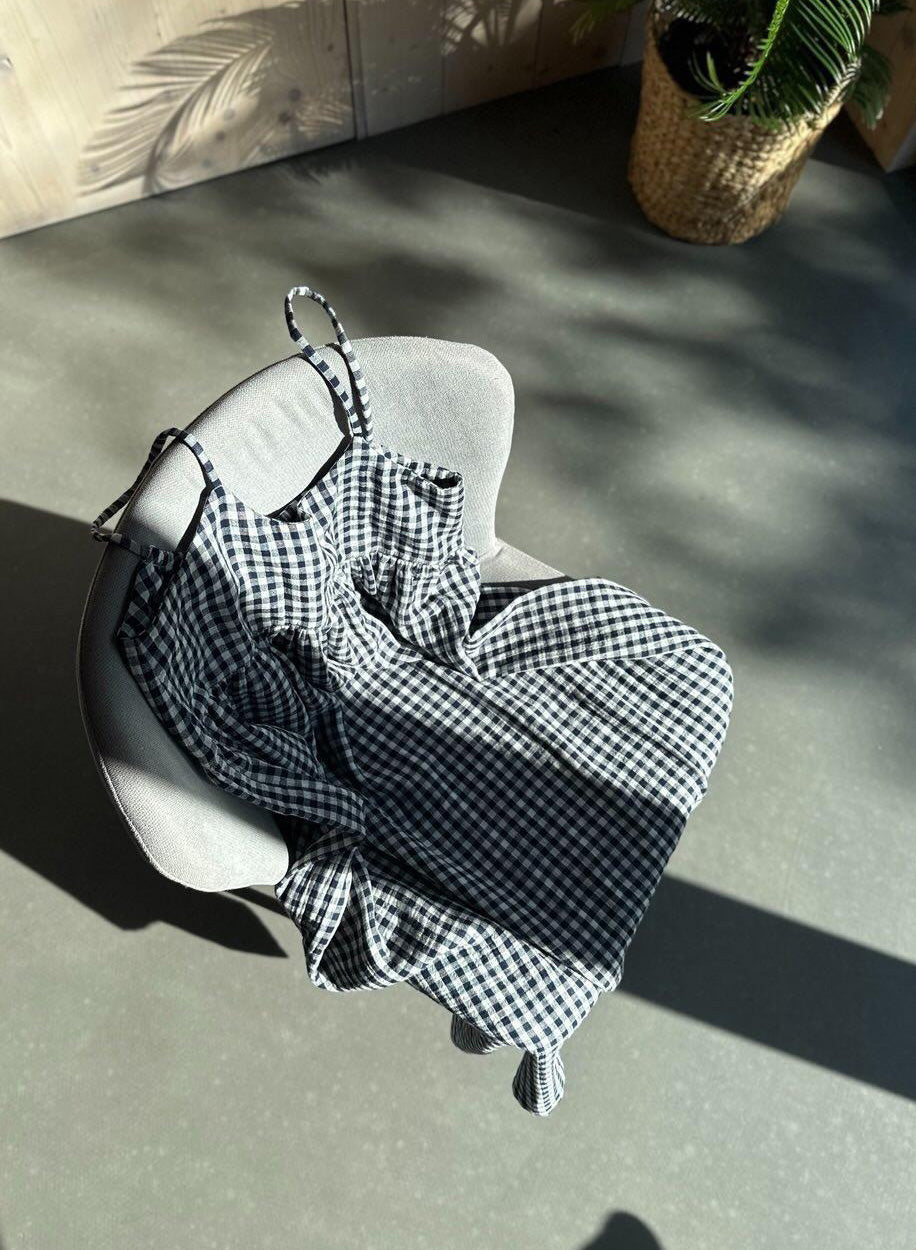 SHATTY - Muslin Dress - Iza Vichy Dress