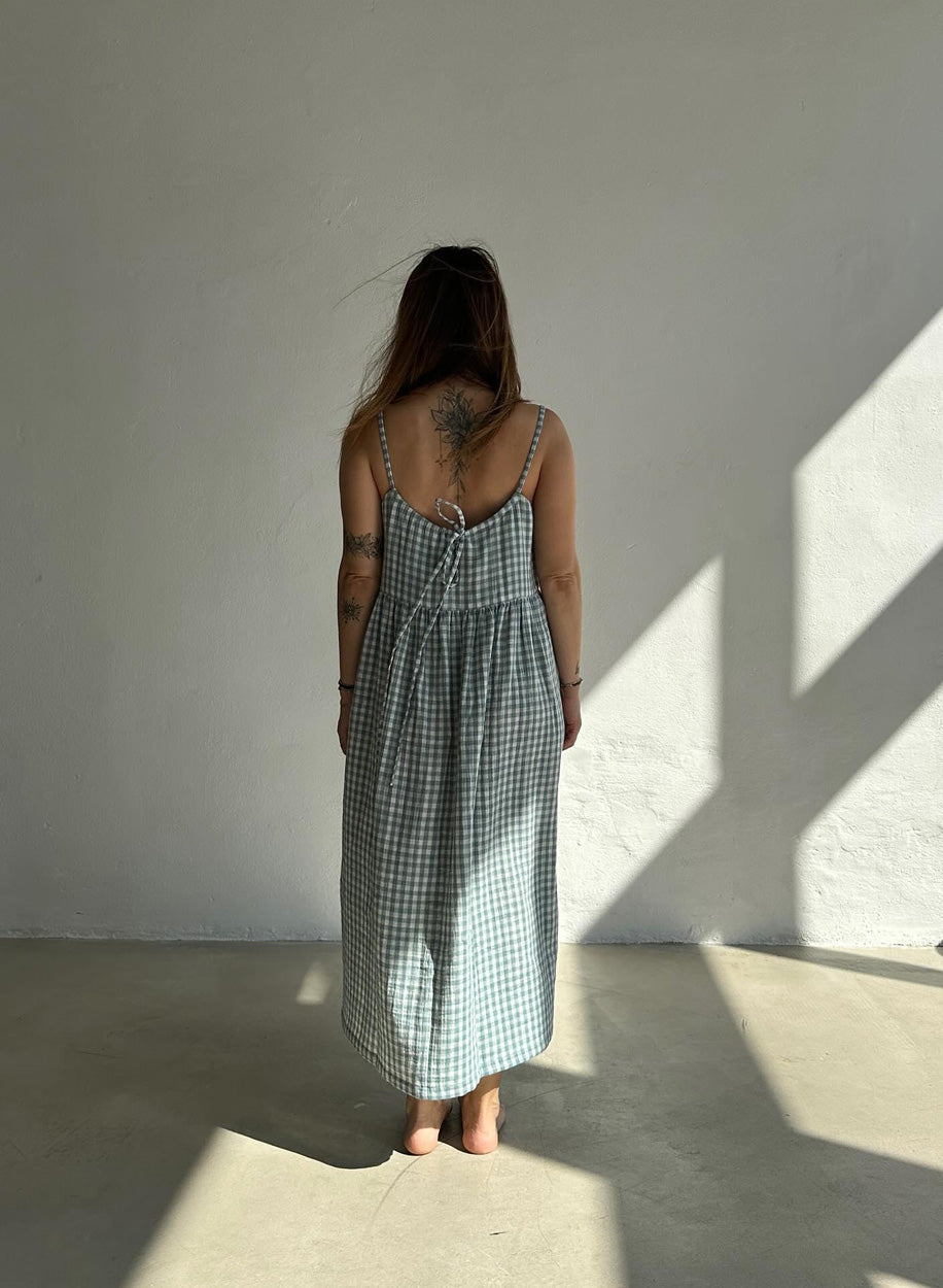 SHATTY - Muslin Dress - Iza Vichy Dress