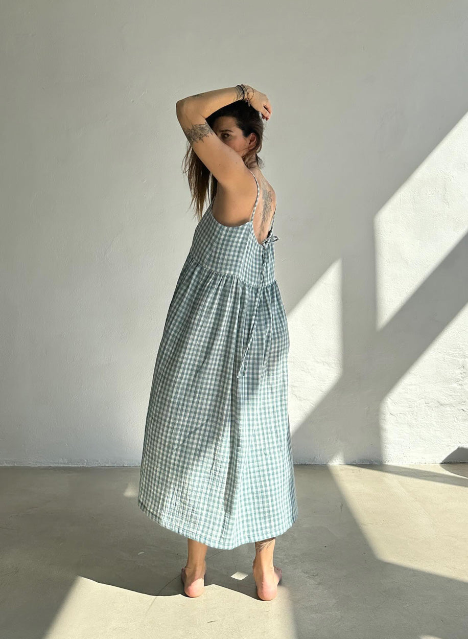 SHATTY - Muslin Dress - Iza Vichy Dress