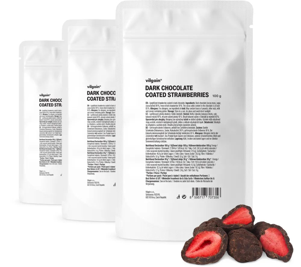 Vilgain - Dark Chocolate Coated Strawberries