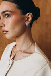 OPLOTKA MIDI CLAM SILVER Earrings