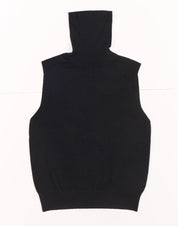 Rhea - Sleeveless Turtleneck ~ Black ~ Wool & Cashmere