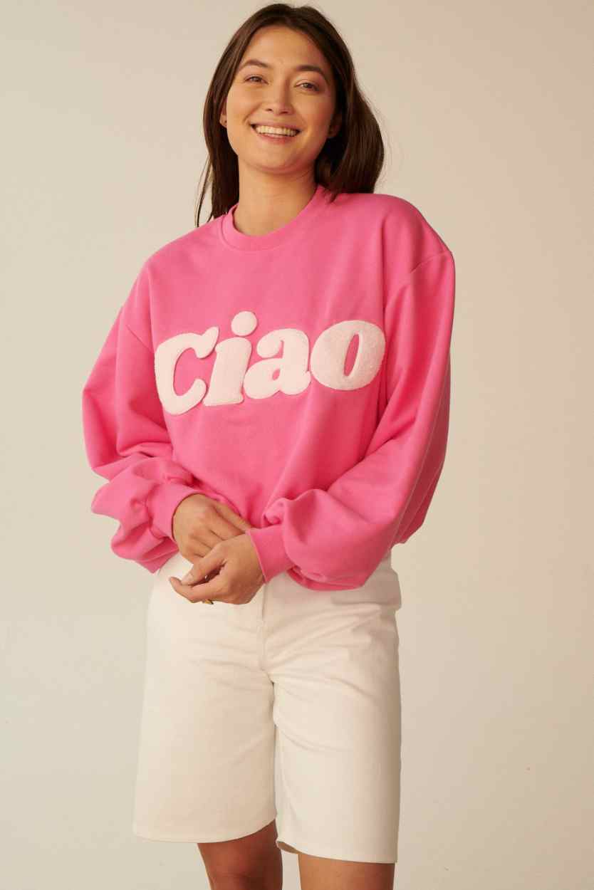 Les Goodies - She is Sunday Ciao pink sweatshirt