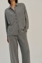 Rhea - Pants ~ Mid Grey ~ Wool & Cashmere