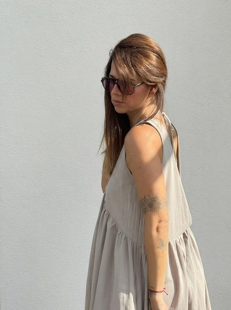 SHATTY - Cotton Dress - Alva