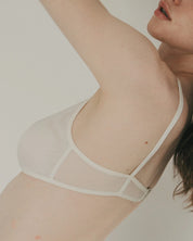 La base - Tulle Bra with Silk Triangle