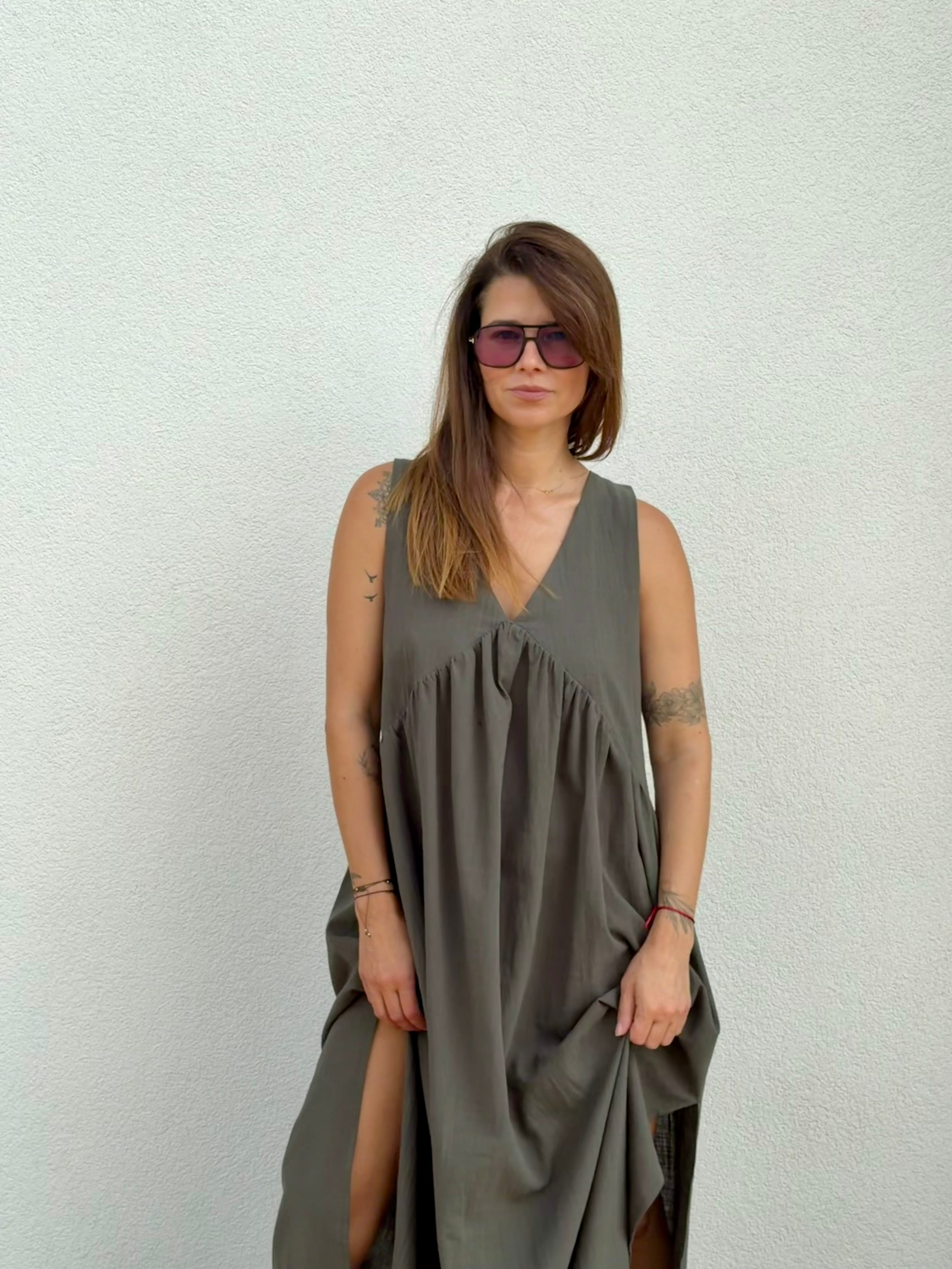 SHATTY - Cotton Dress - Alva