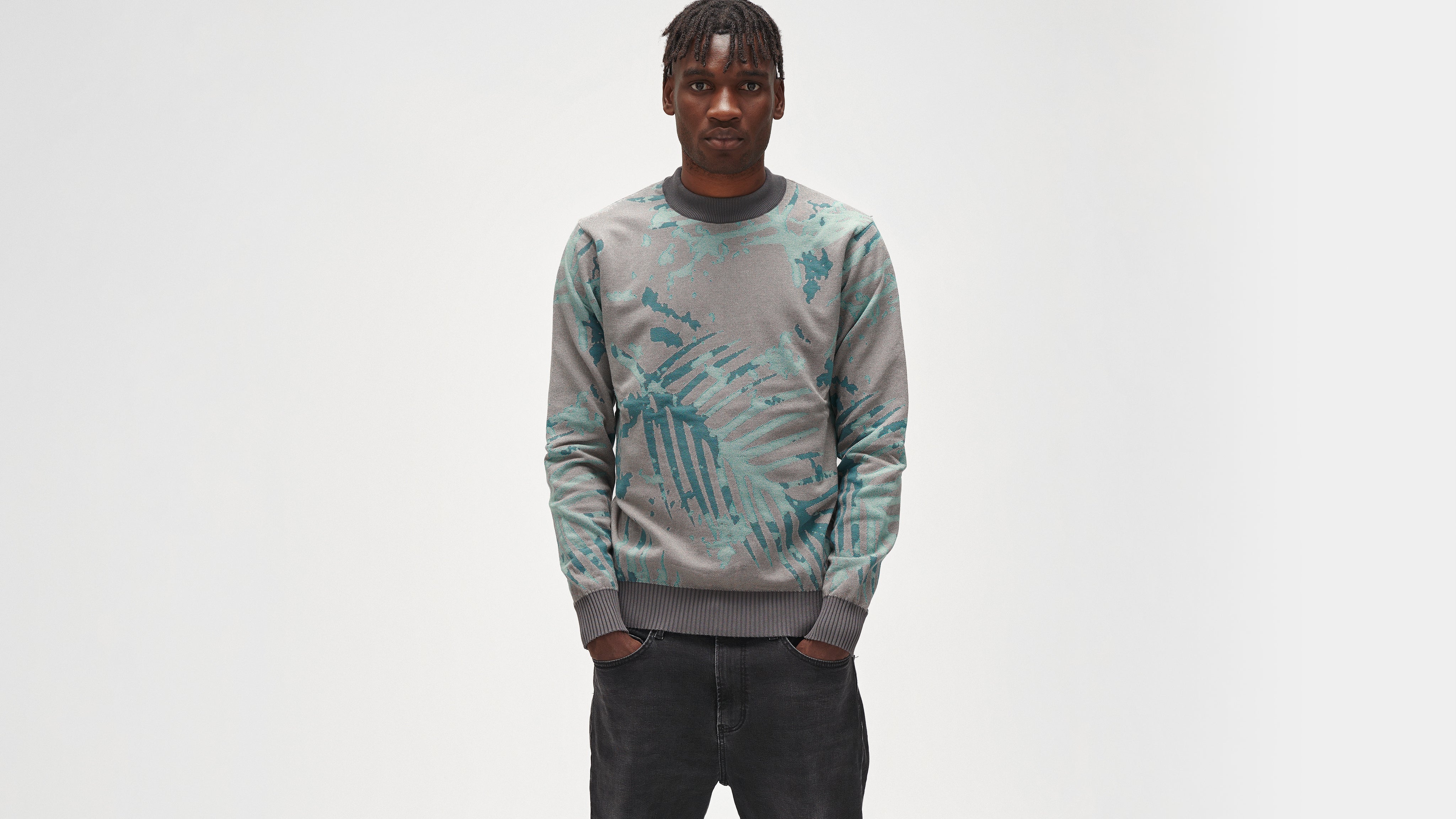 Pinetime Clothing Forest Leaf Knitted Crewneck