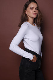 Ariette T-SHIRT WITH LONG SLEEVES WHITE