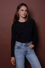 Ariette T-SHIRT WITH LONG SLEEVES BLACK