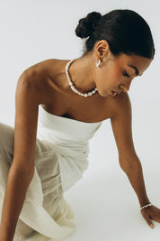 OPLOTKA BOND pearls SILVER  Necklace