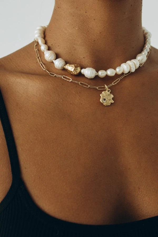 OPLOTKA BOND pearls GOLD  Necklace