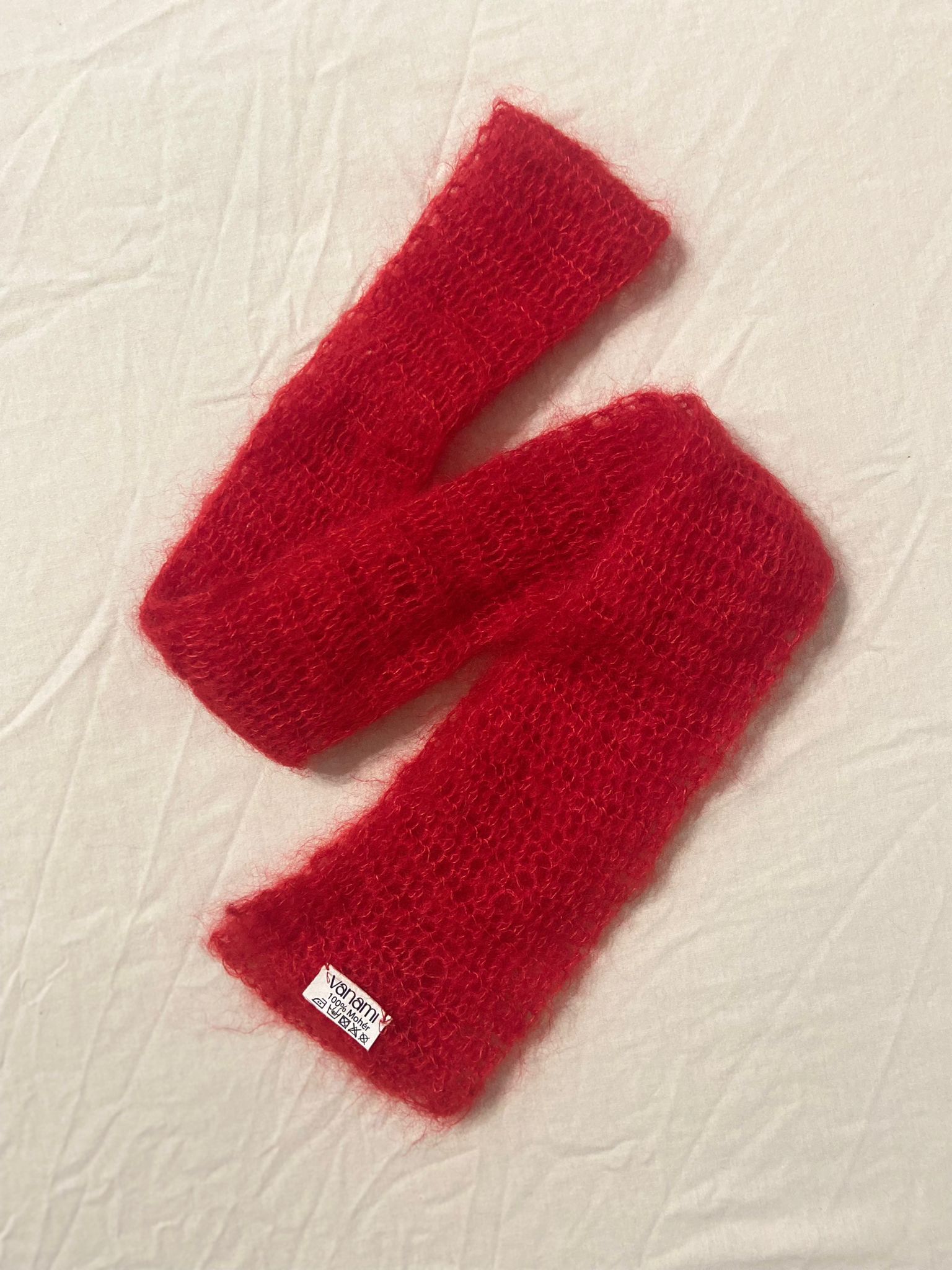 Vanami - Mohair Scarf Red