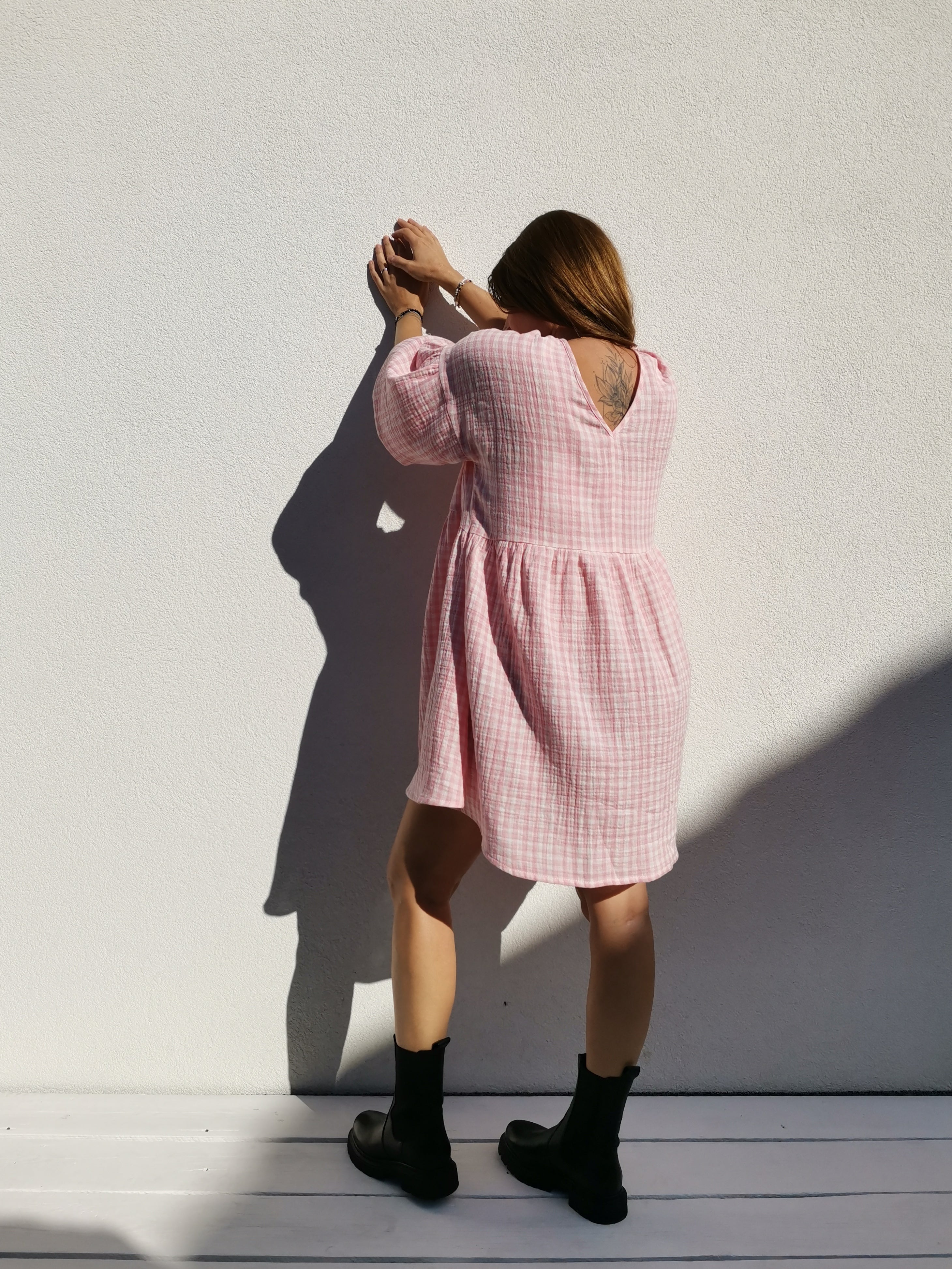 SHATTY - Muselin Dress - Sara vichy dress