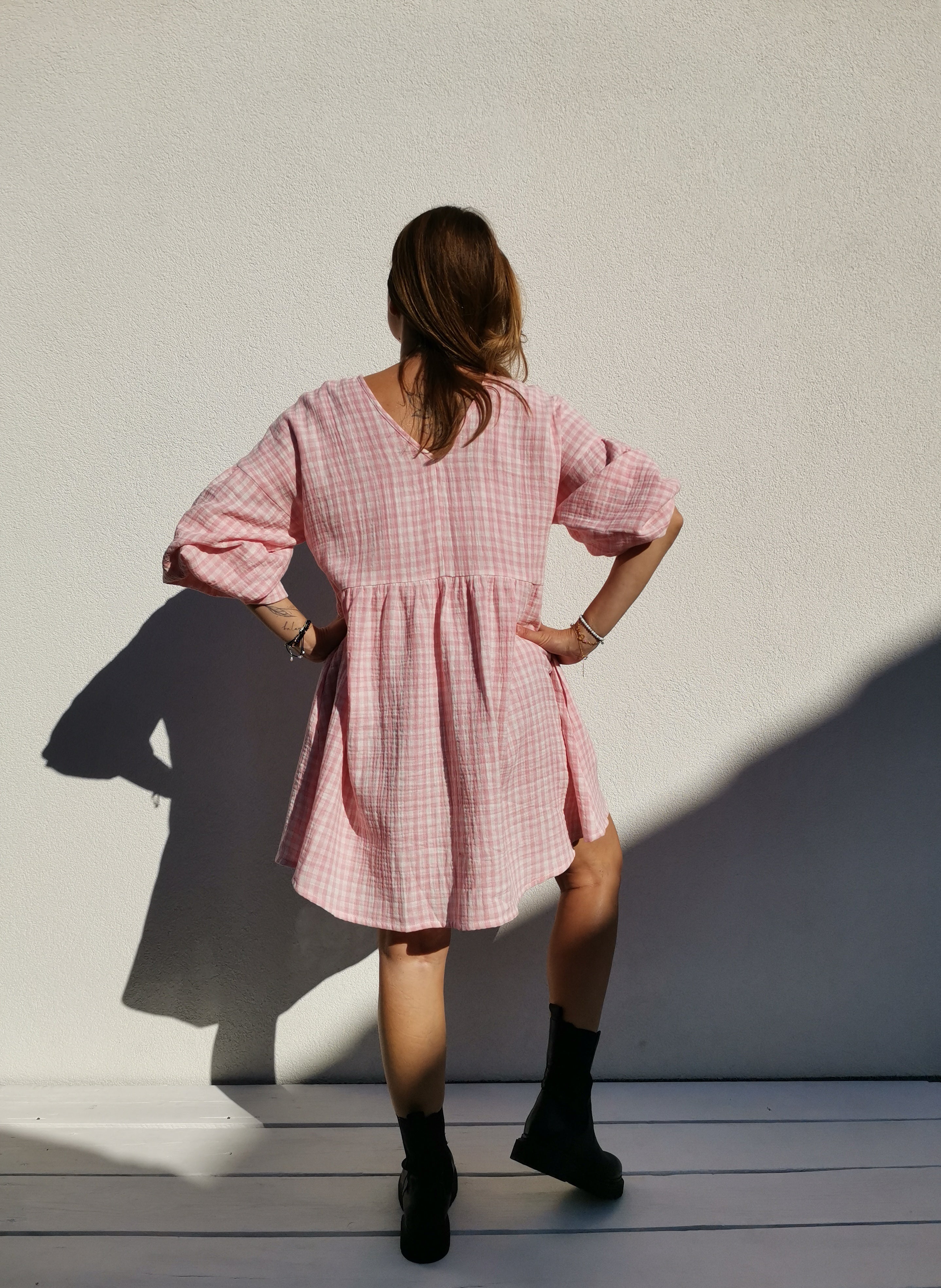 SHATTY - Muselin Dress - Sara vichy dress