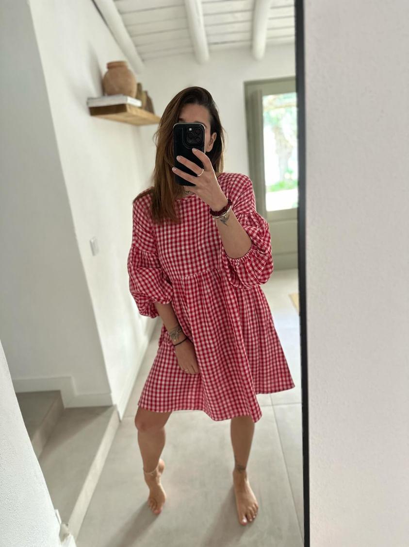 SHATTY - Muselin Dress - Sara vichy dress