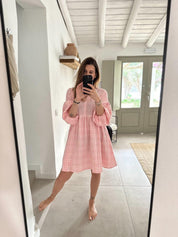 SHATTY - Muselin Dress - Sara vichy dress