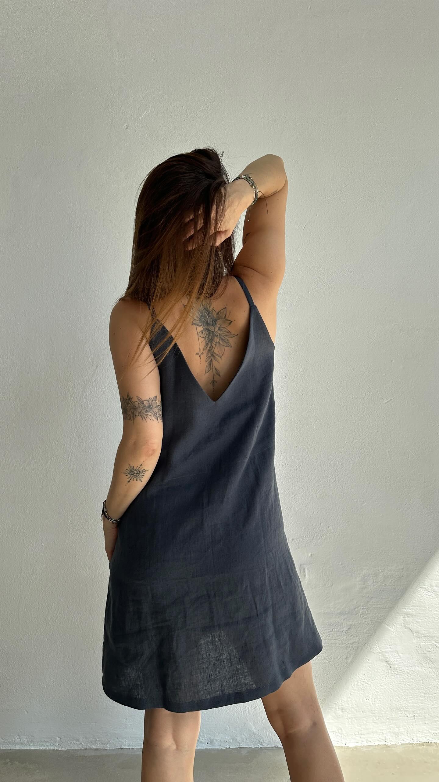 SHATTY - Linen Dress - Estella Mini Dress
