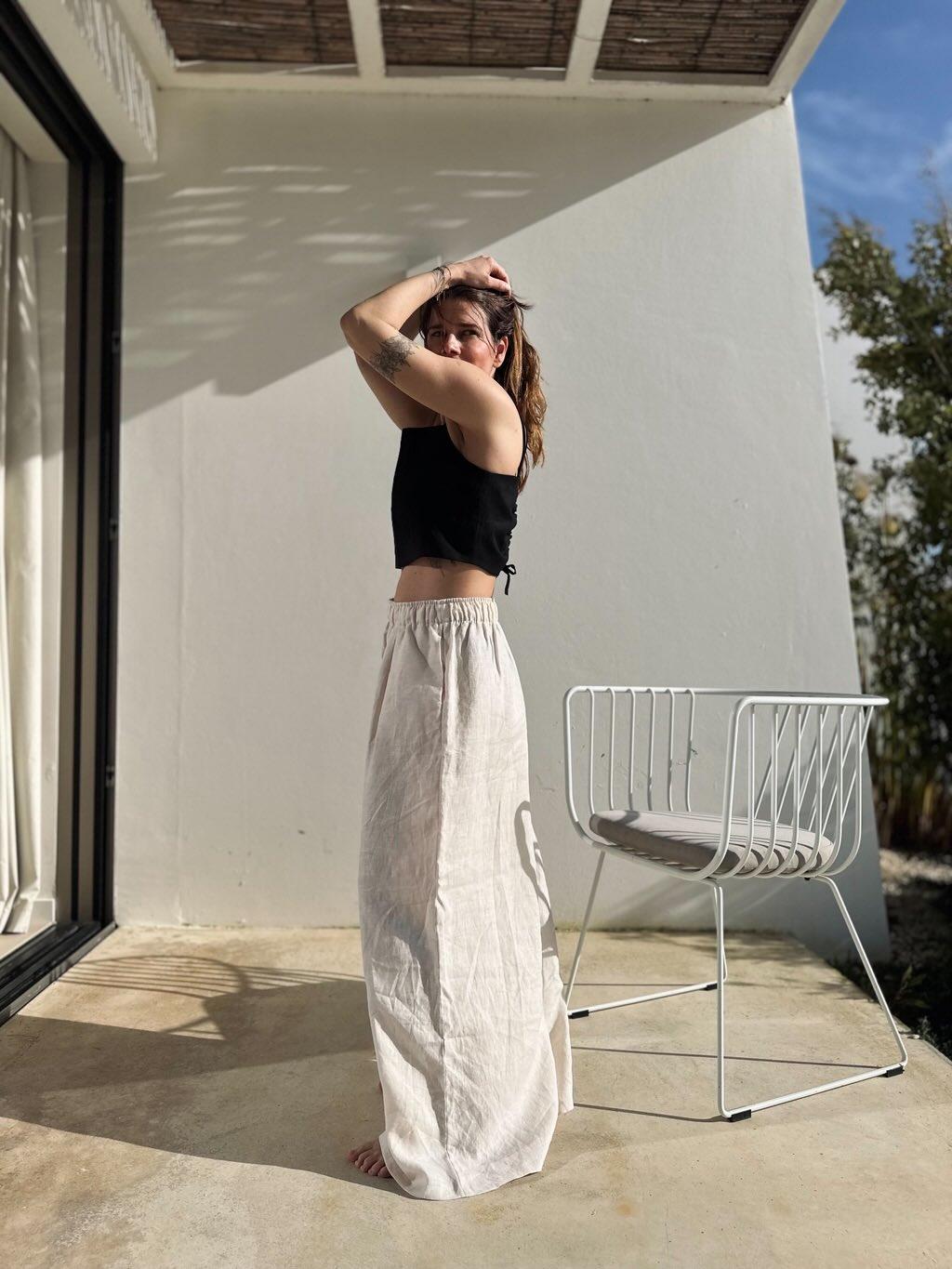 SHATTY - Linen Pants - Culottes