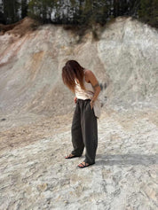 SHATTY - Tapered Linen-Cotton Blend Pants