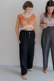 lamini - Pyjama Style Linen Pants