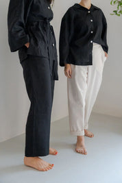 lamini - Pyjama Style Linen Pants