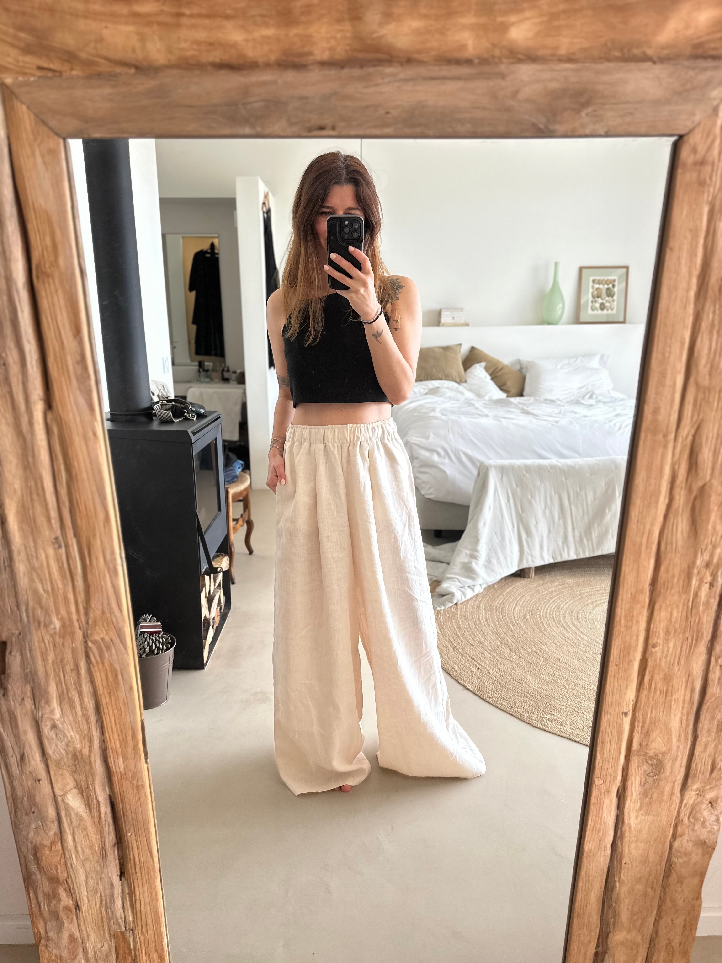SHATTY - Linen Pants - Culottes
