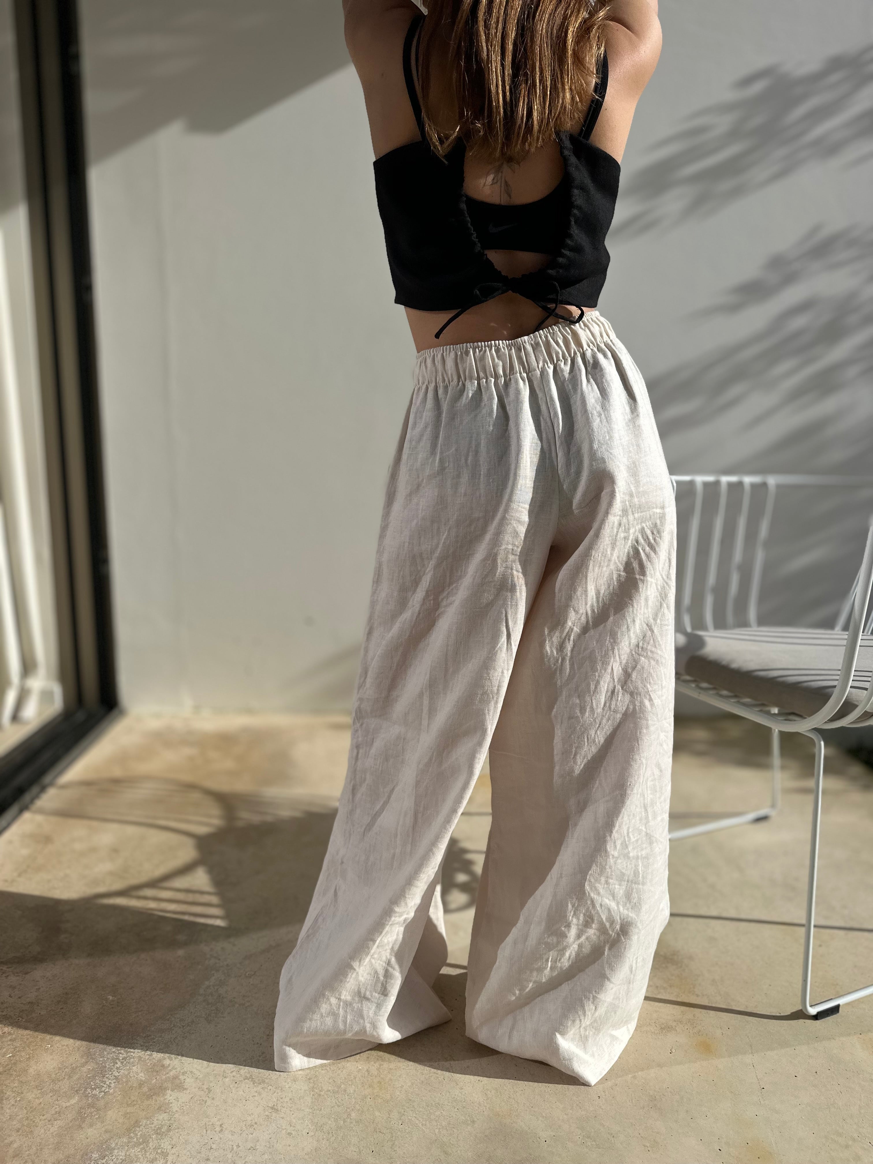SHATTY - Linen Pants - Culottes