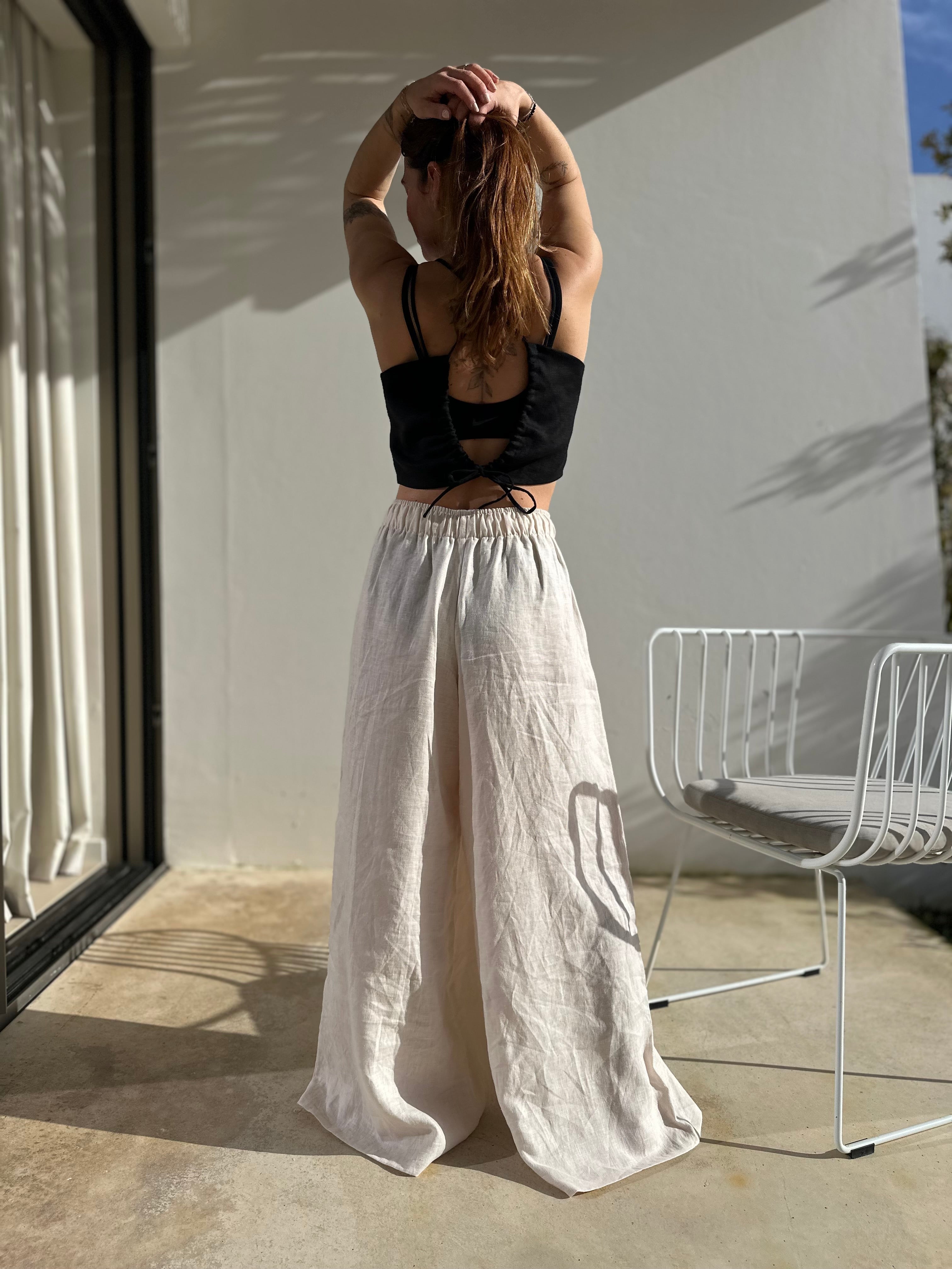 SHATTY - Linen Pants - Culottes