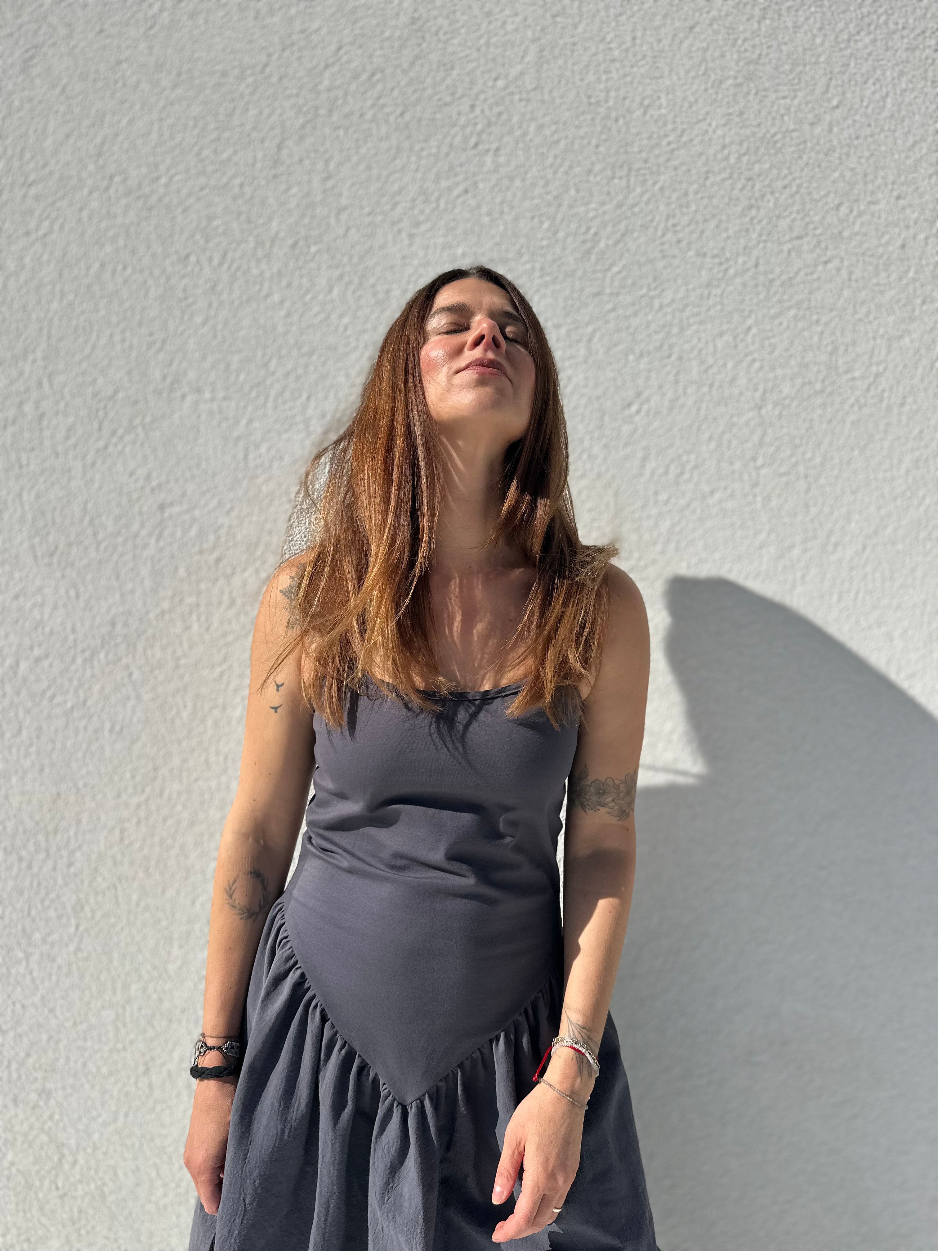 SHATTY - Cotton Combined Dress - Alma Dress