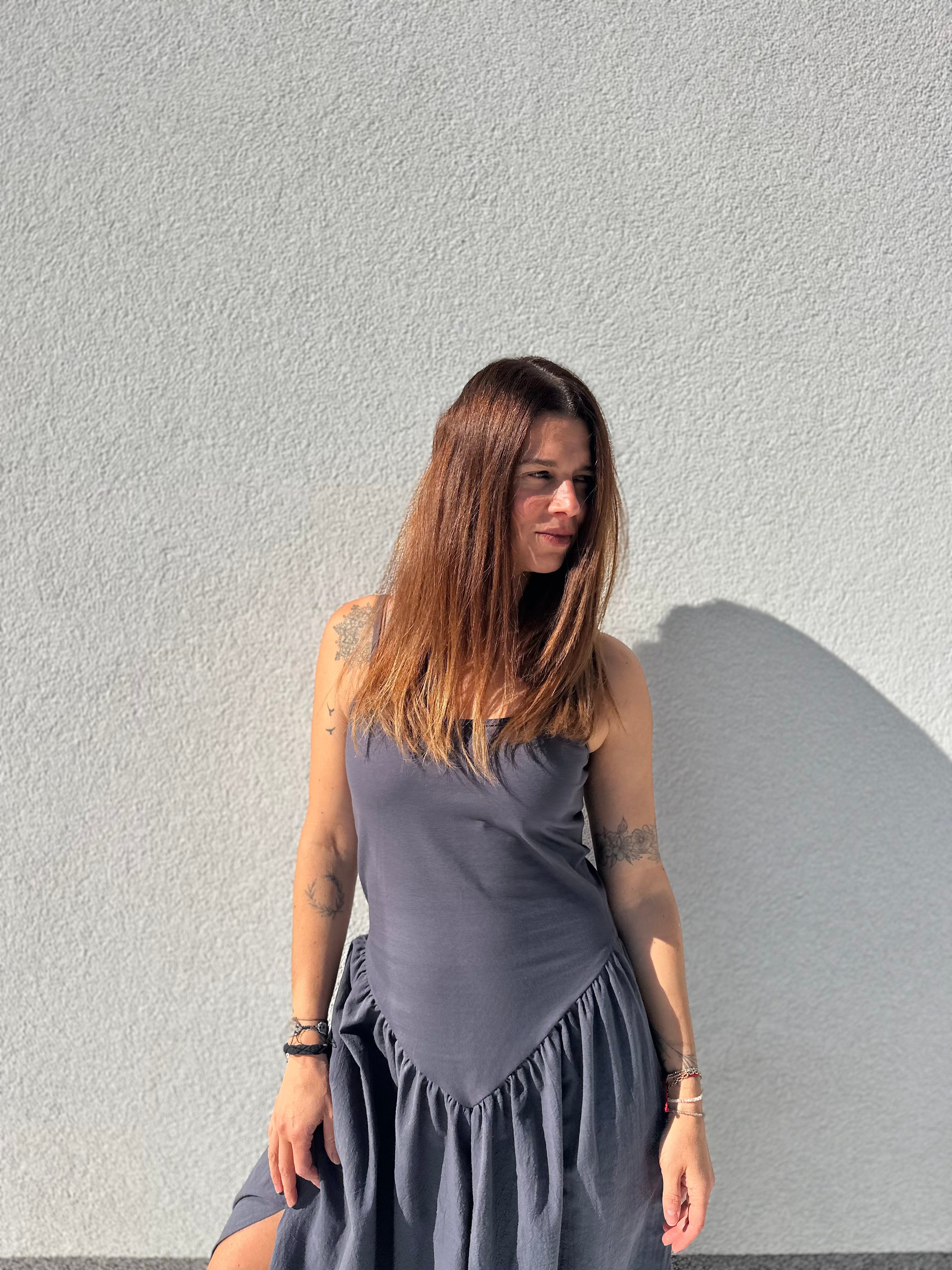 SHATTY - Cotton Combined Dress - Alma Dress