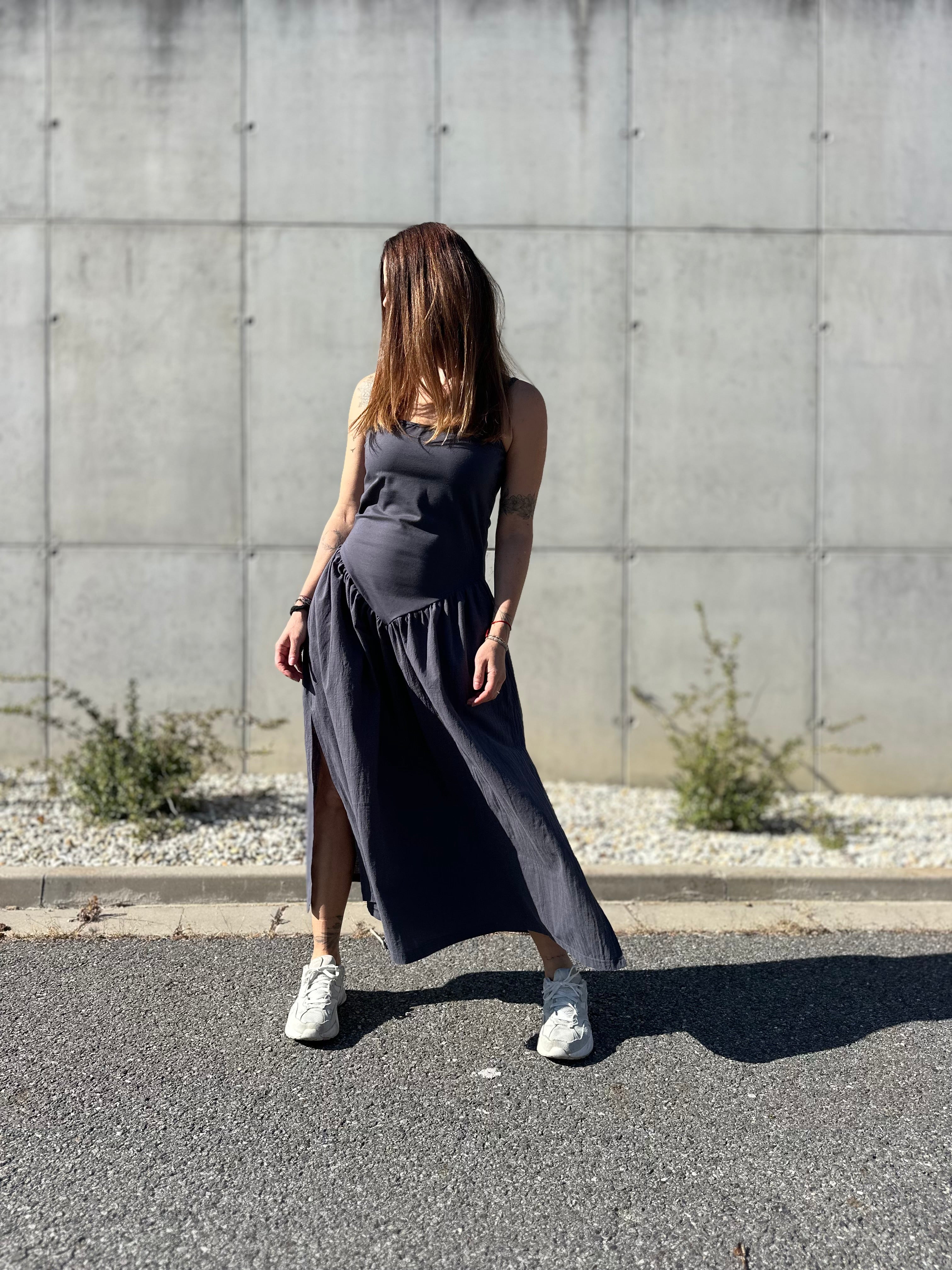 SHATTY - Cotton Combined Dress - Alma Dress