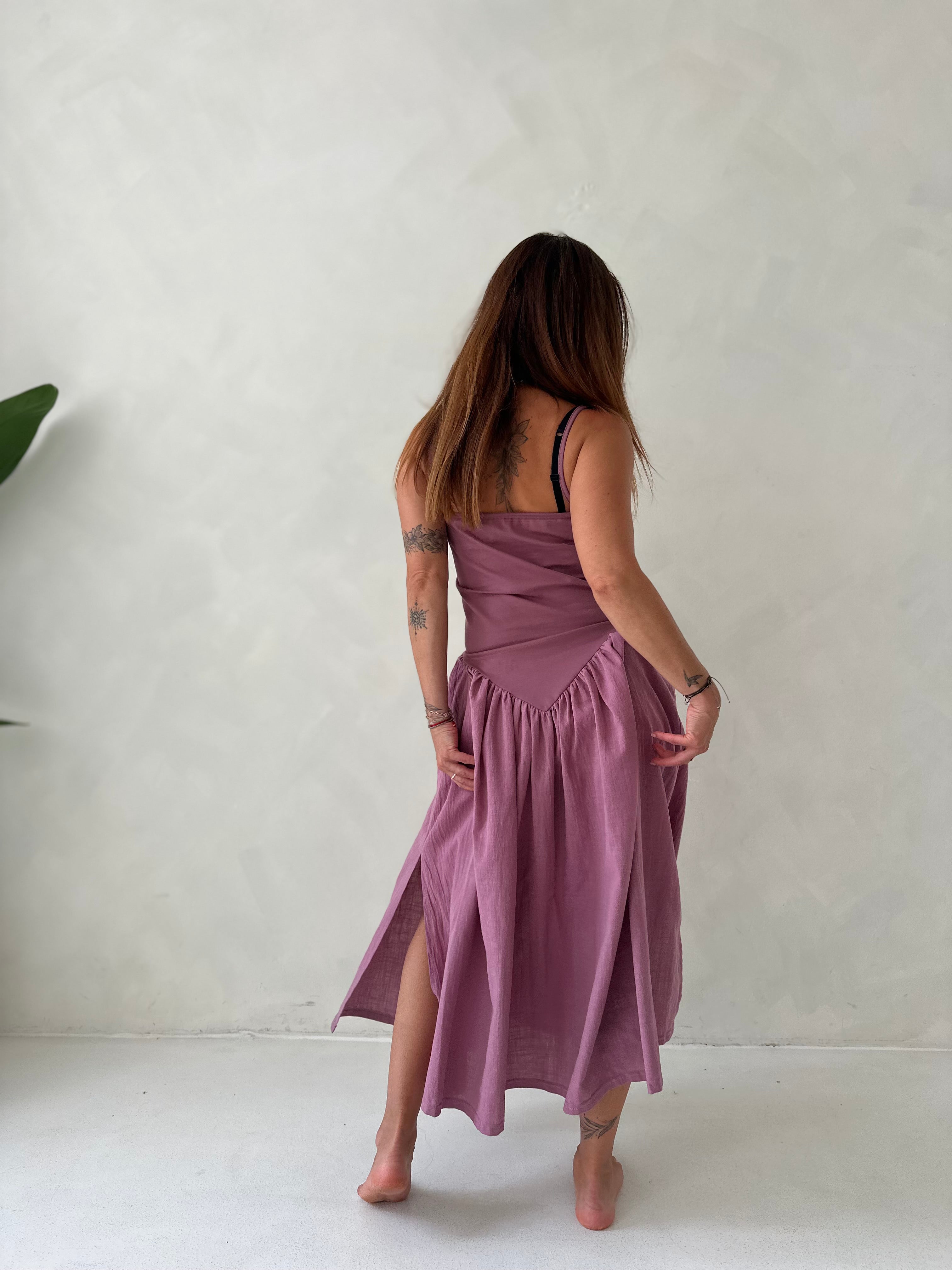 SHATTY - Cotton Combined Dress - Alma Dress