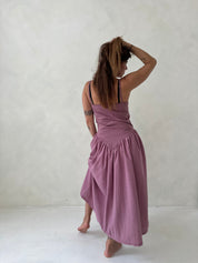 SHATTY - Cotton Combined Dress - Alma Dress