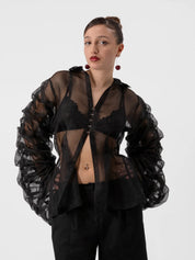By Marta Studios - Claudya Blouse Sheer Black
