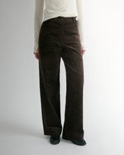Munditia - VENA chocolate-coloured trousers