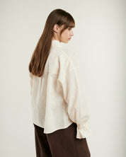 Munditia - MUSCARI ecru linen blouse