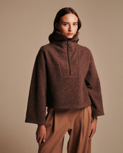 Munditia - SILVA fleece merino, brown