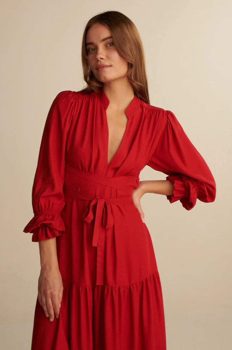 Les Goodies - She Is Sunday Spanish Icon Red Dress