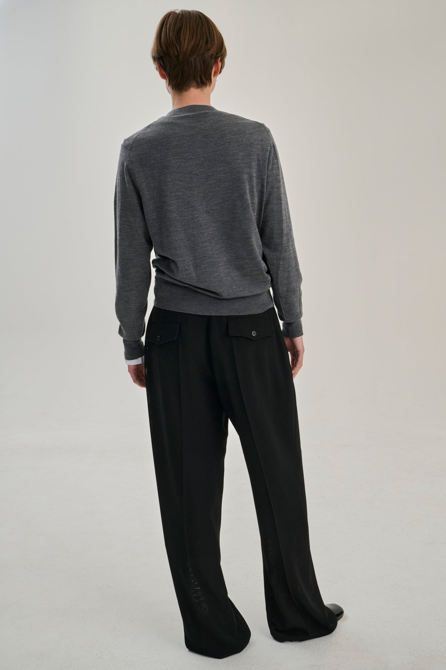 Rhea - Merino Crew ~ Grey