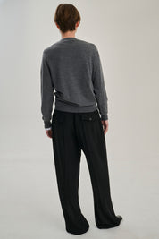 Rhea - Merino Crew ~ Grey