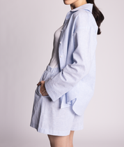 ARIETTE - ROSE STRIPE Shirt Blue