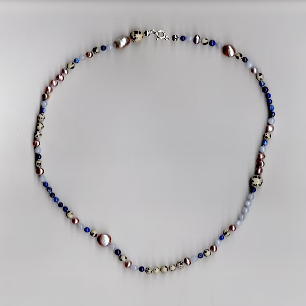 Silk & Stones – Blue Necklace