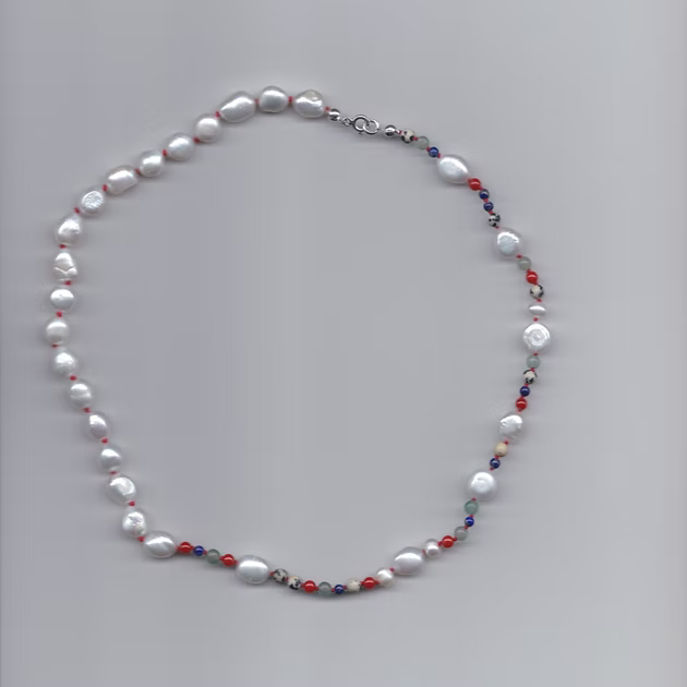 Silk & Stones – "Half" Necklace