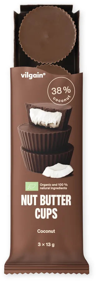 Vilgain Organic Nut Butter Cups - Coconut